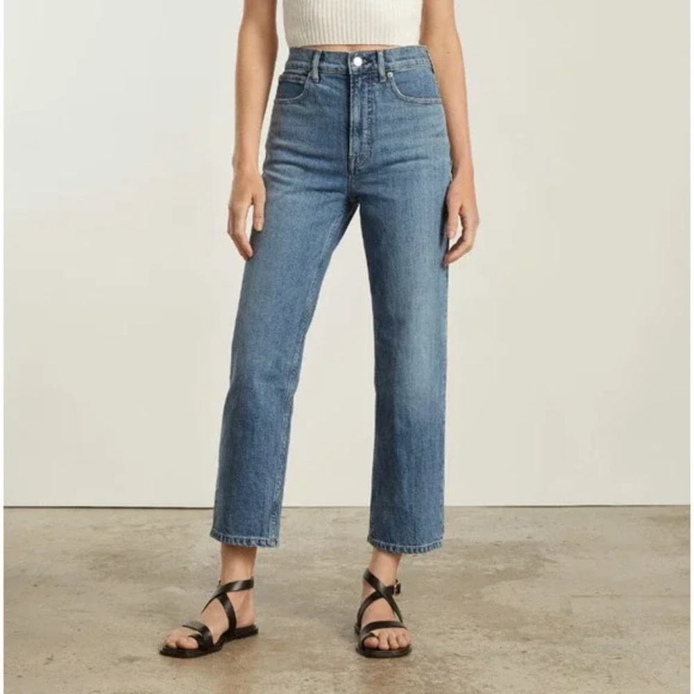 Everlane Women’s The Way High Jean Blue Denim Organic Cotton 28 x 26!!